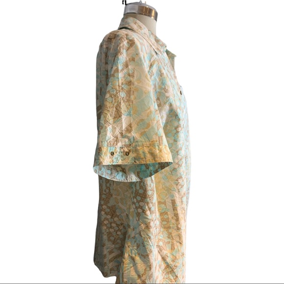 * NEW * ALIA Light Colours Short Sleeves Blouse Size 16 W - Picture 9 of 13